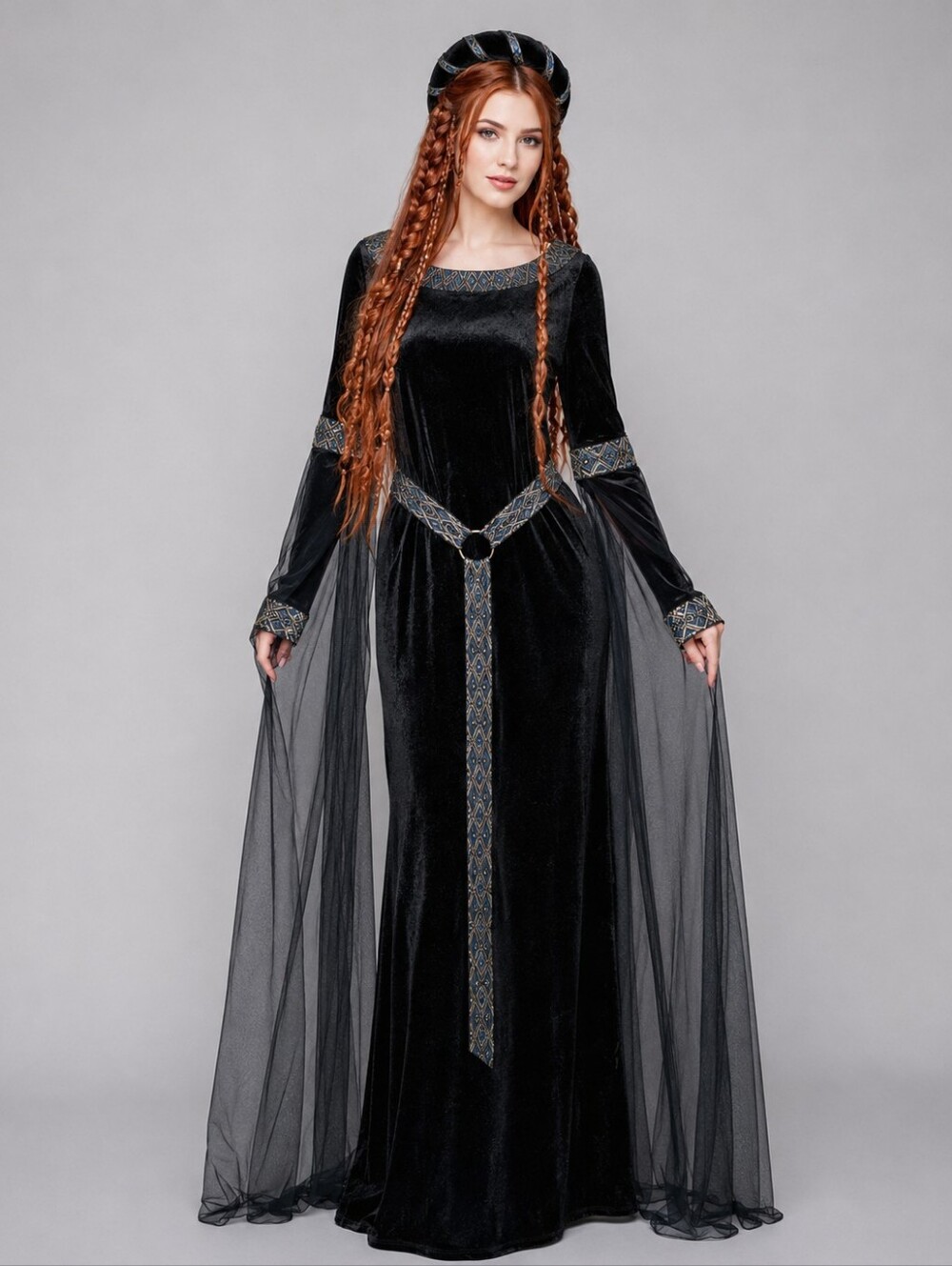 NWOT The Pyramid Collection Renaissance Costume Dress And Circlet